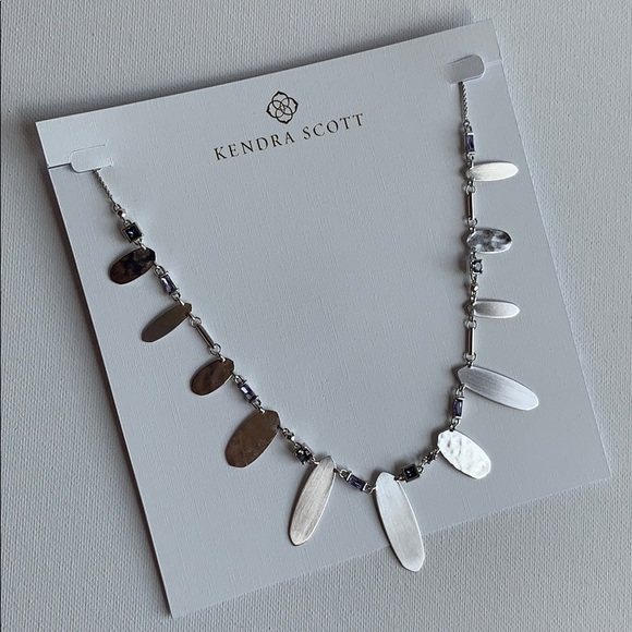 Kendra Scott Jewelry - Kendra Scott Airella Crystal & Silver Necklace NEW